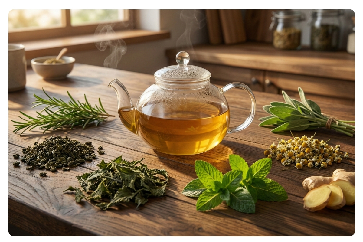 7 Powerful Herbal Teas to Stop Hair Loss and Boost Hair Growth